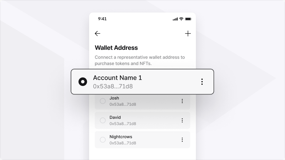 Check your active wallet